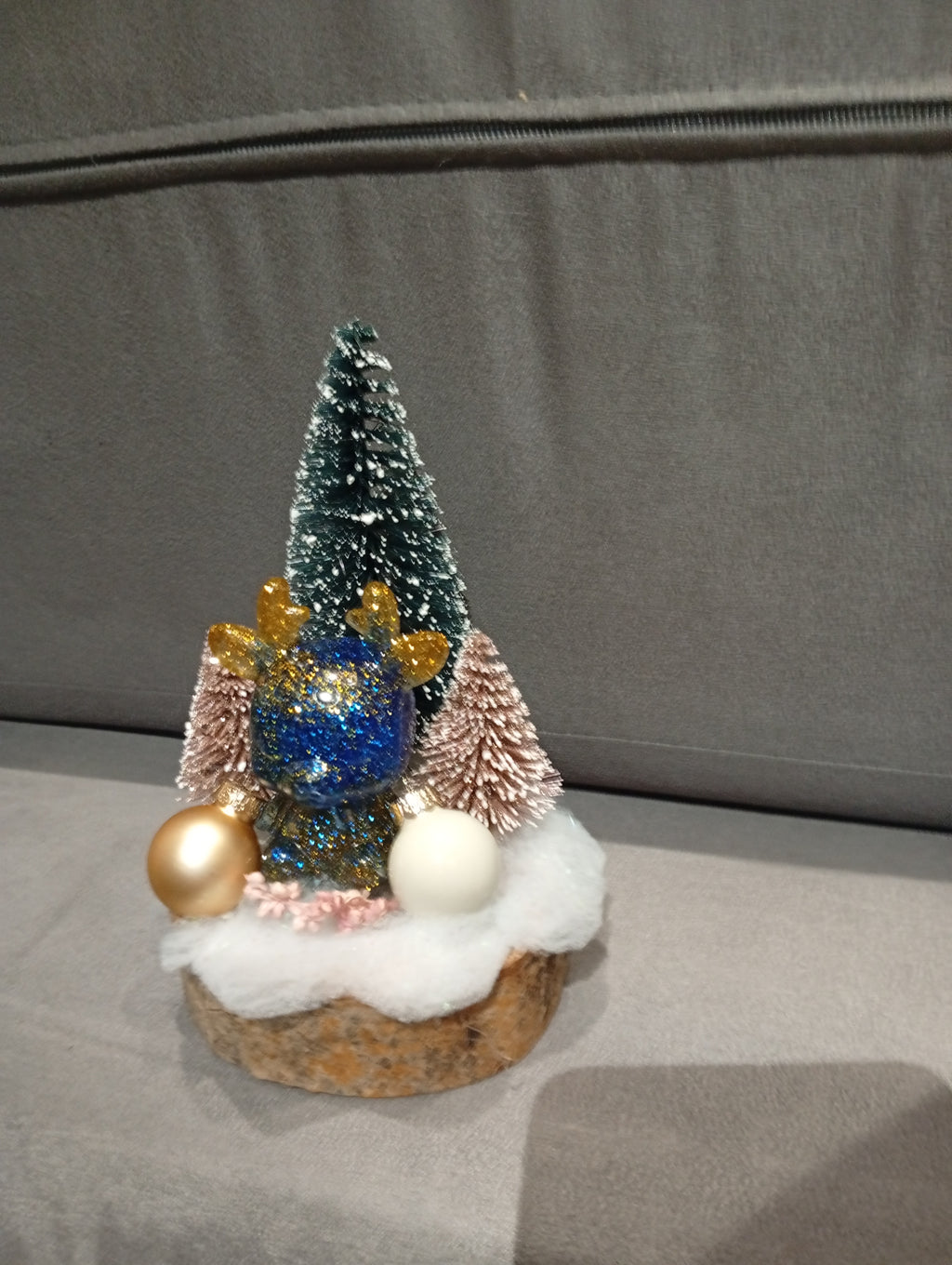 Rennes sur socle en bois